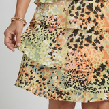 Robe Abstraite Structurée Longueur Genou Nicole