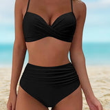 Bikini Fleuri Bleu Nuit Lucie