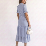 Robe Midi à Manches Courtes Danielle