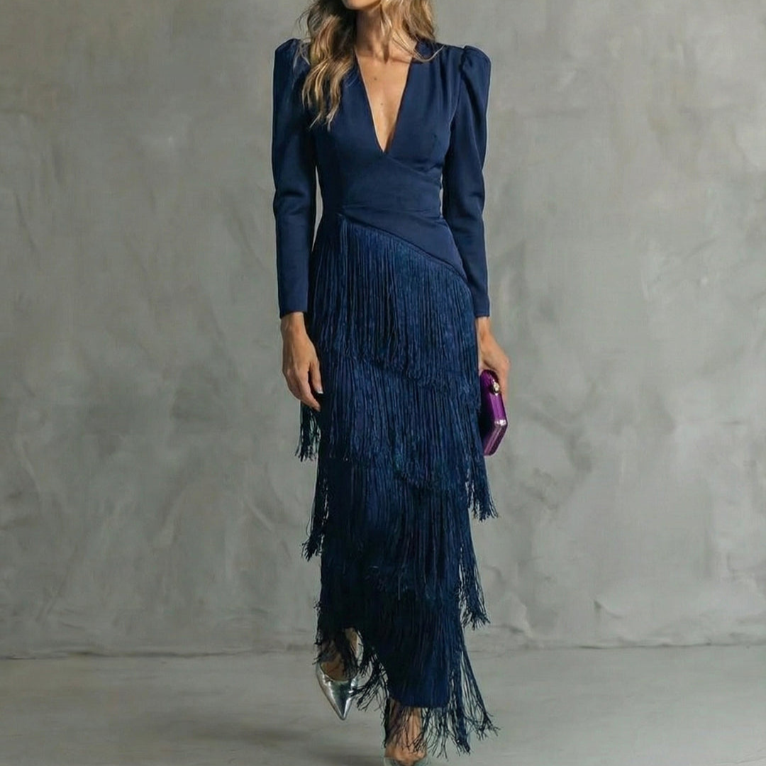 Robe Élégante à Franges Élise