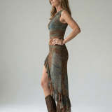 Robe Midi Drapée Azalée