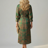 Robe Midi Portefeuille Lune