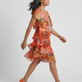Robe Longueur Genou à Motifs Épars Éliette