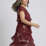 Robe Abstraite Longueur Genou Aline