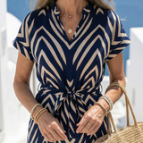 Robe Midi Imprimée Fluide Océane