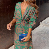 Robe Midi Élégance Florale