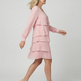 Robe Superposée Épurée Longueur Genou Lila