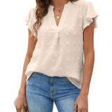 Blouse Chic en Patchwork avec Volants Kari