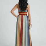 Robe Maxi à Rayures Légères Sereine