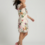 Robe Midi à Pétales Raffinés Sylvette