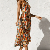 Robe Midi Éclat Coloré