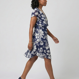 Robe Florale Subtile Longueur Genou Thérèse