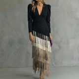 Robe Élégante à Franges Élise