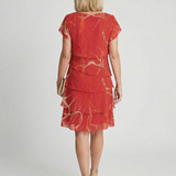 Robe Abstraite Douce Mi-Mollet Nora