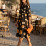 Robe à Pois au Crépuscule Violaine