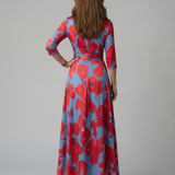 Robe Midi Croisée à Col Céline