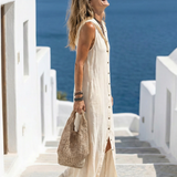 Robe Maxi à Manches Marion