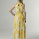 Robe Midi Dos Nu Froncée Sylvine