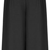Pantalon Large à Taille Smockée