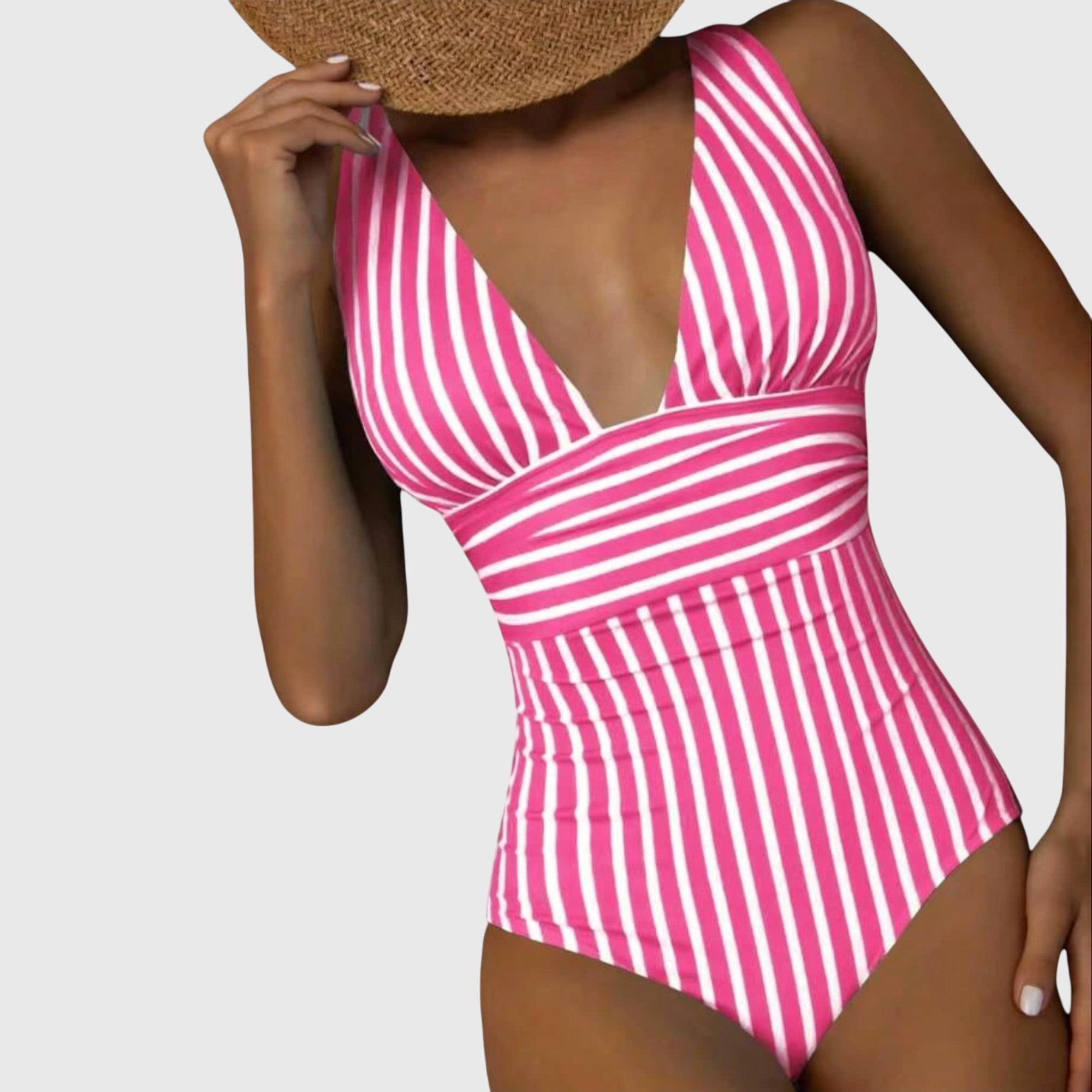 Maillot Rayé Écru Clémentine