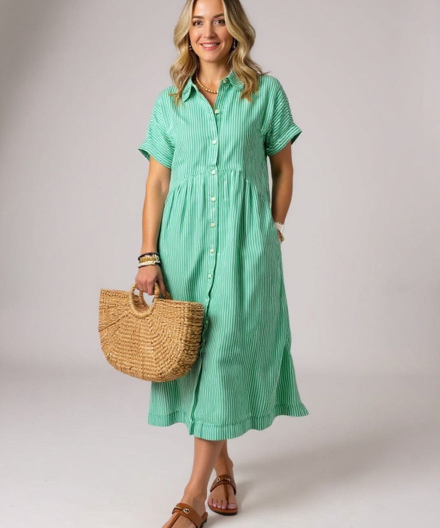 Robe Rayée Élégante Claire