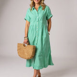 Robe Rayée Élégante Claire