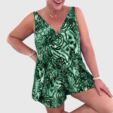 Tankini Long Imprimé Bleu Agathe