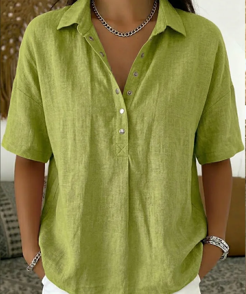 Blouse avec Col et Détails Boutonnés Willow