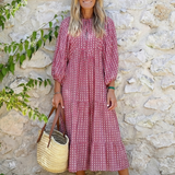 Robe Midi à Imprimé Géométrique Arlette