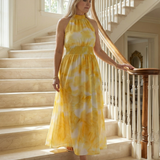 Robe Midi Dos Nu Froncée Sylvine