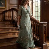 Robe Maxi Dos Nu Fleurie Célestine