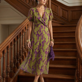 Robe Midi Florale Détendue Virginie