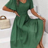 Robe Élégante à Pois Élisa