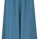 Pantalon Large à Taille Smockée