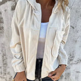 Veste Décontractée en Velours Côtelé