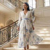 Robe Midi Plissée Portefeuille Axelle
