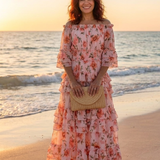 Robe Maxi Florale à Volants Rosalie