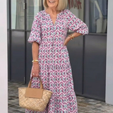 Robe Midi à Manches Longues Michelle
