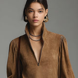Robe Courte Effet Daim
