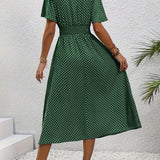 Robe Élégante à Pois Élisa