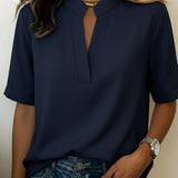 Blouse Chic à Col en V Margaux