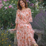 Robe Maxi Florale à Volants Rosalie