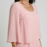 Robe à Manches Évasées Longueur Genou Denise