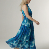 Robe Midi Dos Nu Froncée Sylvine