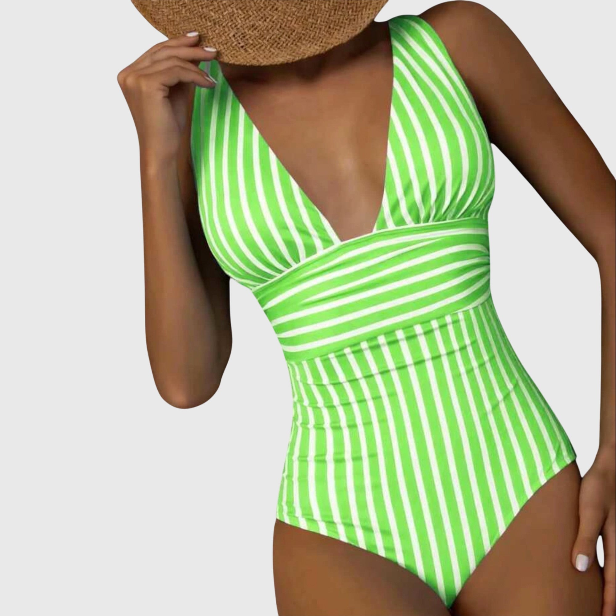 Maillot Rayé Écru Clémentine