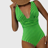 Maillot Rayé Écru Clémentine