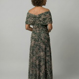 Robe Midi Décontractée à Épaules Dénudées Carine