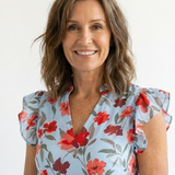 Robe Midi Évasée à Imprimé Floral Lila