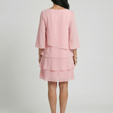 Robe à Manches Évasées Longueur Genou Denise
