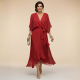 Robe en Mousseline à Décolleté V